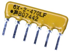 4606X-102-470LF - RESISTOR, ISO RES N/W 3, 47 OHM, 1 OHM, SIP detail