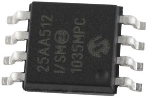 25AA512-I/SM - IC, EEPROM, 512KBIT, SPI, 20MHZ, SOIJ-8 detail