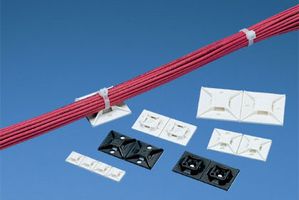 ABM2SATD0 - CABLE TIE MOUNT, 4-WAY, ADHESIVE, ABS, BLK, PK500 detail