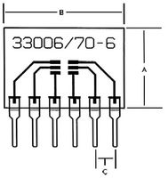 33006 - IC ADAPTER, 6-SC70, SOT-363 TO 6-SIP detail