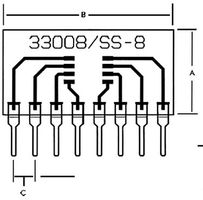 33008 - IC ADAPTER, 8-SOT TO 8-SIP detail