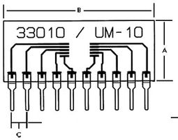 33010 - IC ADAPTER, 10-MICROMAX TO 10-SIP detail