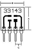 33143 - IC ADAPTER, 4-SOT-143 TO 4-SIP detail