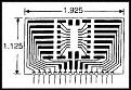 9165 - PCB w/ Connector, 16-SOIC circuit pattern detail