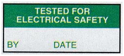 7827326 - LABELS, WRITE-ON, TESTED ELEC SAFETY, 16X38MM, PK350 detail