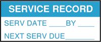 7827345 - LABEL, SERVICE RECORD, PK350 detail