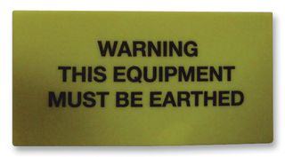 7827649 - LABEL, WARNING, EARTH, CARD OF 12 detail