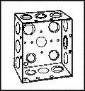 52171 1/2&3/4E - SQUARE OUTLET BOX detail