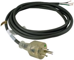 17030 - POWER CORD, NEMA5-15P, 8FT, 10A, GRAY detail