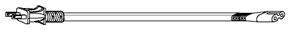 17038A 10 - POWER CORD, NEMA1-15P/IEC, 79IN, 7A, BLK detail