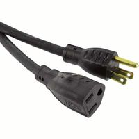 17461 - POWER CORD NEMA5-15P/5-15R, 10FT 13A BLK detail