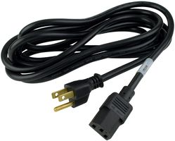 17501 - POWER CORD NEMA5-15P/IEC, 9.8FT, 10A BLK detail