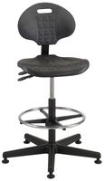 BEVCO7501-BLKINDUSTRIAL TASK STOOL ON GLIDES W/FOOTRING detail