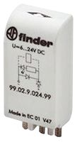 FINDER99.02.0.230.98MODULE, VARISTOR + LED, 110-240VAC/DC detail