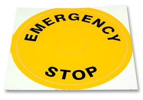 A01YL1 - LABEL, EMERGENCY STOP detail
