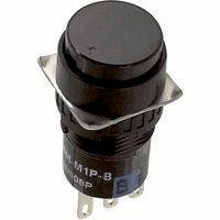AB6M-M1P-B - SWITCH, INDUSTRIAL PUSHBUTTON, 18MM detail