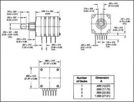 25BP22-B-2-16F - ABSOLUTE/MECHANICAL ENCODER detail