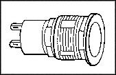 081-0463-01-313 - LAMP SOCKET, MINIATURE BAYONET detail