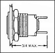 101-8430-09-203 - LAMP SOCKET, INDICATOR BASE, FLANGE detail