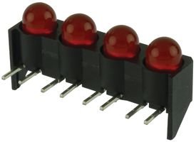 550-0407-004F - INDICATOR, LED, 5MM, 4-LEDS, RED, 2V detail