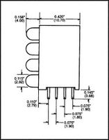 568-0102-222F - INDICATOR, LED PCB, 4LED, 3MM, GRN, 2.1V detail