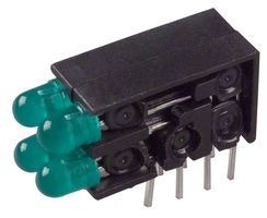 569-0102-222F - INDICATOR, LED PCB, 4LED, 3MM, GRN, 2.1V detail