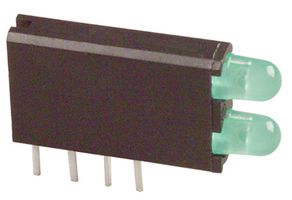 569-0112-200F - INDICATOR, LED PCB, 2LED, 3MM, GRN, 2.1V detail