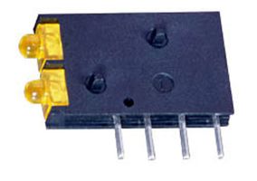 571-0122-100F - INDICATOR, LED PCB, 2-LED, GREEN, 8.7MCD detail