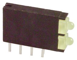 571-0133F - INDICATOR LED PCB 2-LED, YELLOW, 12.6MCD detail