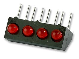 107-305-04 - LED, PCB, 3MM, QUAD, RED detail