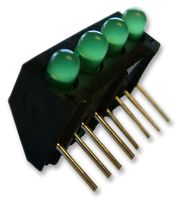 107-314-01 - LED, PCB, 3MM, QUAD, GREEN detail