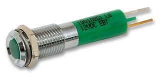 19010351 - INDICATOR, LED PANEL, 5MM, GREEN, 24V detail