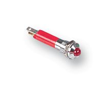 19040353 - INDICATOR, LED PANEL MNT, 5MM, RED, 24V detail