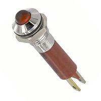 19080350 - INDICATOR, LED PANEL MNT, 5MM, RED, 24V detail
