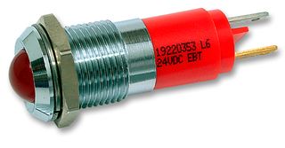 19220353 - INDICATOR, LED PANEL MNT, 10MM, RED, 24V detail