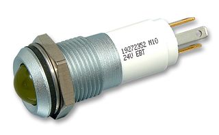 19272352 - LED, M14, 24VDC, MATT CHROME, YELLOW detail