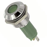 19740235 - INDICATOR, LED PANEL, 10MM, GREEN, 230V detail
