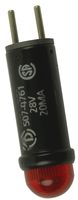 507-4761-3731-500F - INDICATOR, LED PANEL MNT, RED, 28V detail