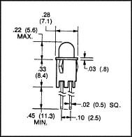 CHICAGO MINIATURE LIGHTING5101H5INDICATOR, LED PANEL MNT, GREEN, 2.2V detail