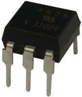 4N26 - OPTOCOUPLER, TRANSISTOR, 5300VRMS detail