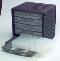 1709 - CABINET, STACKABLE, 5 BOX, POLYPROPYLENE detail