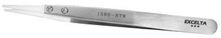 159D-RTW - THREE STAR WHITE DELRIN TWEEZER, 5 
