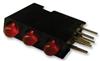 Part Number: 564-0100-111F
Price: US $2.20-1.47  / Piece
Summary: 


 INDICATOR, LED PCB, 3-LED, RED, 10MCD


 LED Color:
 3 Red



 Height:
15.24mm




 Width:
4.32mm




 No. of LEDs:
3



 Forward Current If:
20mA



 Forward Voltage:
2V




 LED Mounting:
Throug…