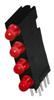 Part Number: 568-0201-111F
Price: US $2.94-1.94  / Piece
Summary: 


 INDICATOR, LED, 3MM, 4-LEDS, RED, 1.7V


 LED Color:
 4 Red



 Height:
20.32mm




 Width:
4.318mm




 No. of LEDs:
4



 Forward Current If:
2mA



 Forward Voltage:
1.7V




 LED Mounting:
Thr…