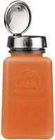 Part Number: 35270
Price: US $0.00-0.00  / Piece
Summary: 


 ORANGE DISSIPATIVE BOTTLE, ESD, PUMP BOTTLE, 180ML


 Dispenser Type:
Pump Bottle



 Volume:
180ml




 Accessory Type:
Orange Dissipative Bottle




 For Use With:
Liquid Chemicals


…