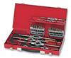 Part Number: 245-020
Price: US $272.88-247.97  / Piece
Summary: 


 WRENCH AND TAP SET, 37PC


 Kit Contents:
M3, M4, M5, M6, M8, M10, M12 Taps, 20x5, 20x7, 25x9, 30x11, 38x14mm Dies, Tap Wrench, Screwdriver



 Kit Contents Descriptive:
One 3 piece set each of ha…